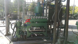 oil free low pressure hydrogen gas reciprocating compressor